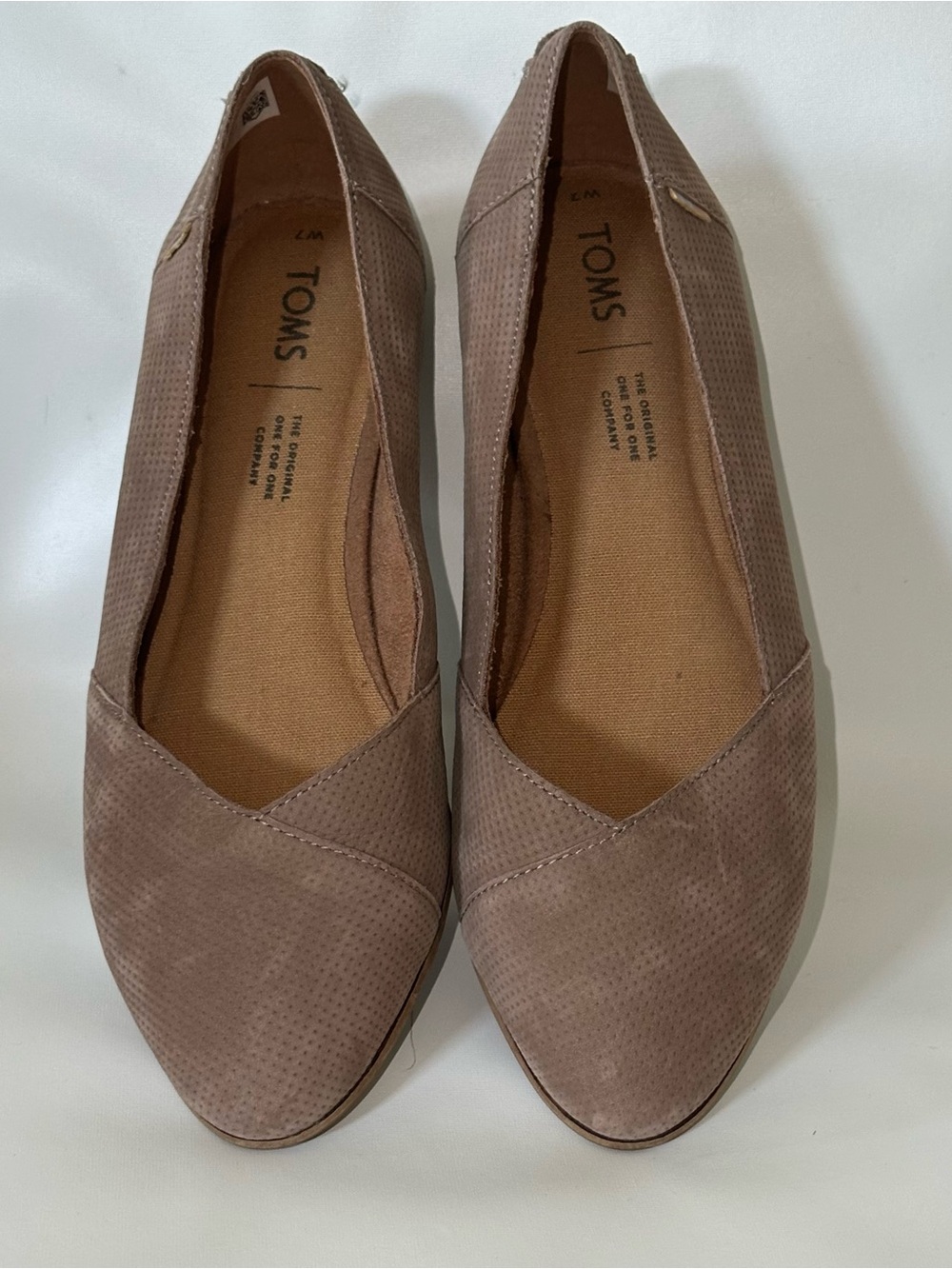TOMS Julie Women's Taupe Slip-On Flats